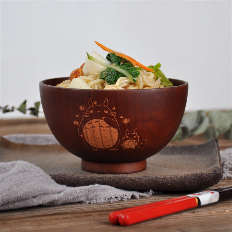 Totoro wooden bowl