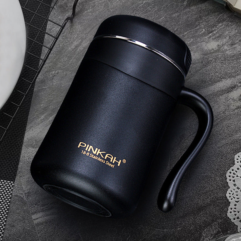 350ml Office Mug With Tea Drain Handle