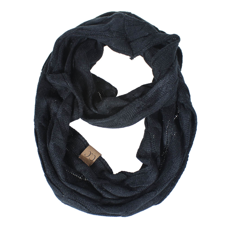 CC scarf wool knit bib winter collar