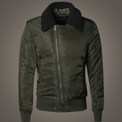 Autumn and winter new warm coats, trendy men's air force jacket, short slim bomber jacket