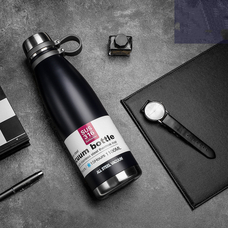Stainless Steel Vacuum Sports Bottle Outdoor Large-capacity Cup