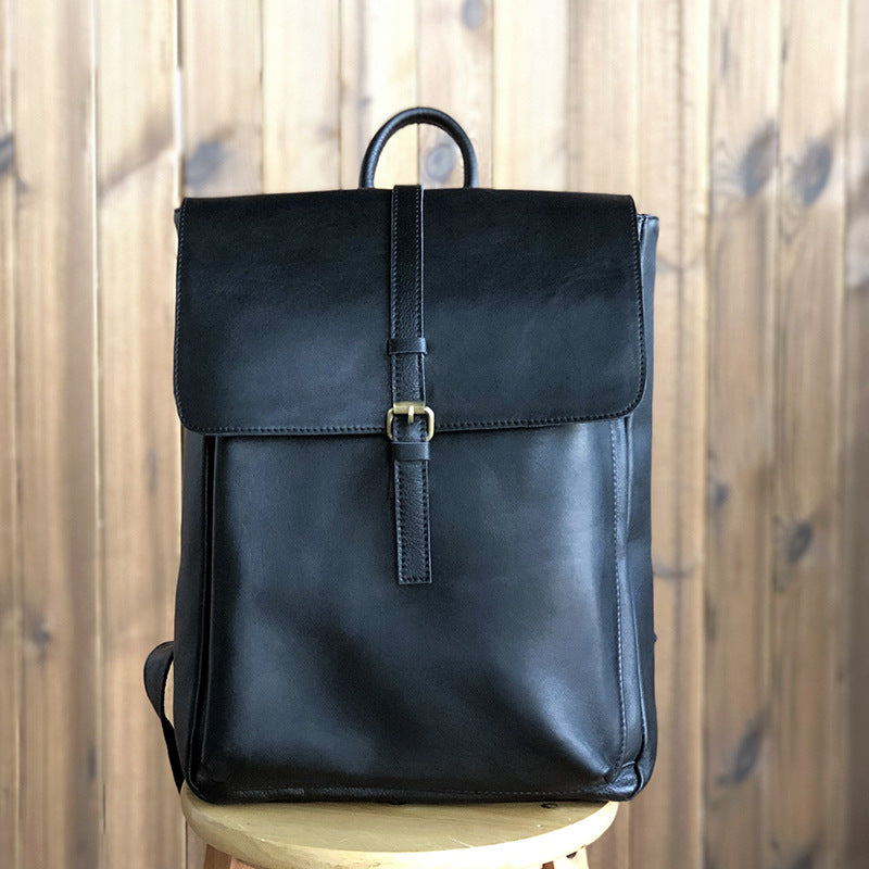 Cowhide backpack