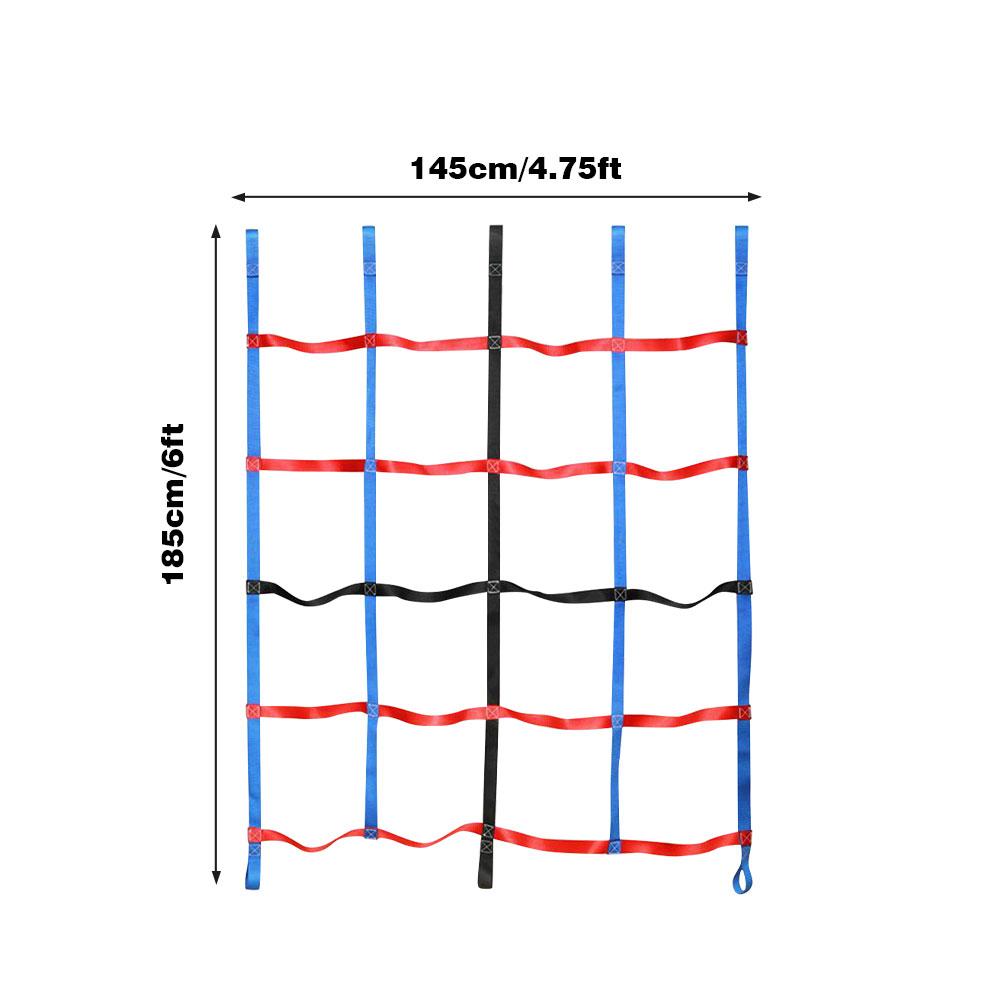 High-strength polyester webbing climbing net