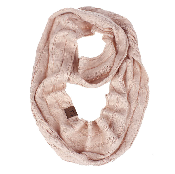 CC scarf wool knit bib winter collar