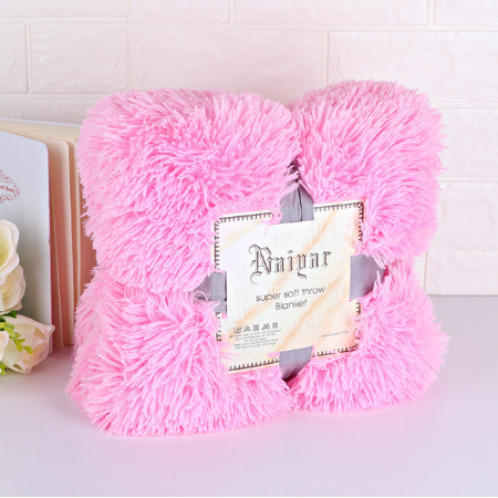 Super Soft Long Shaggy Fuzzy Fur Faux Fur Warm Elegant Cozy With Fluffy Sherpa Throw Blanket winter blankets for beds