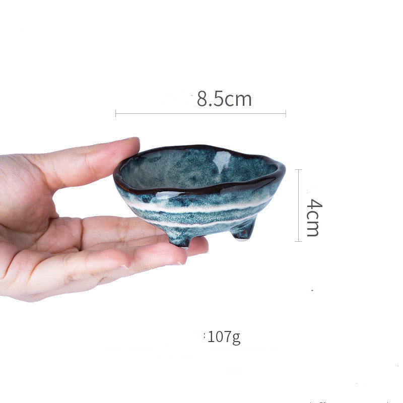 Japanese ceramic triangle plate bowl