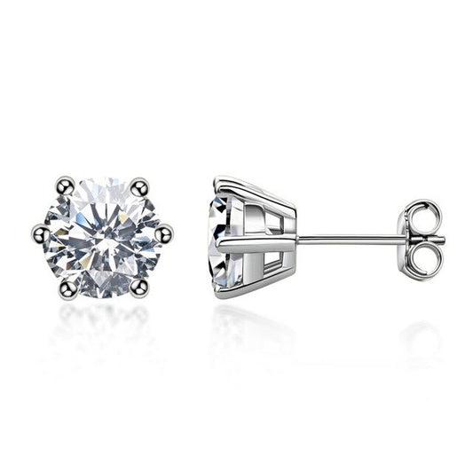 0.5 carat moissanite earrings