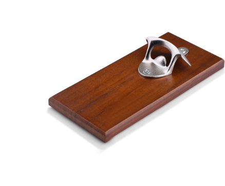 Home Bottle Opener Safe Wooden Magnetic Bar Decorative Beer Cap Wall Mounted
