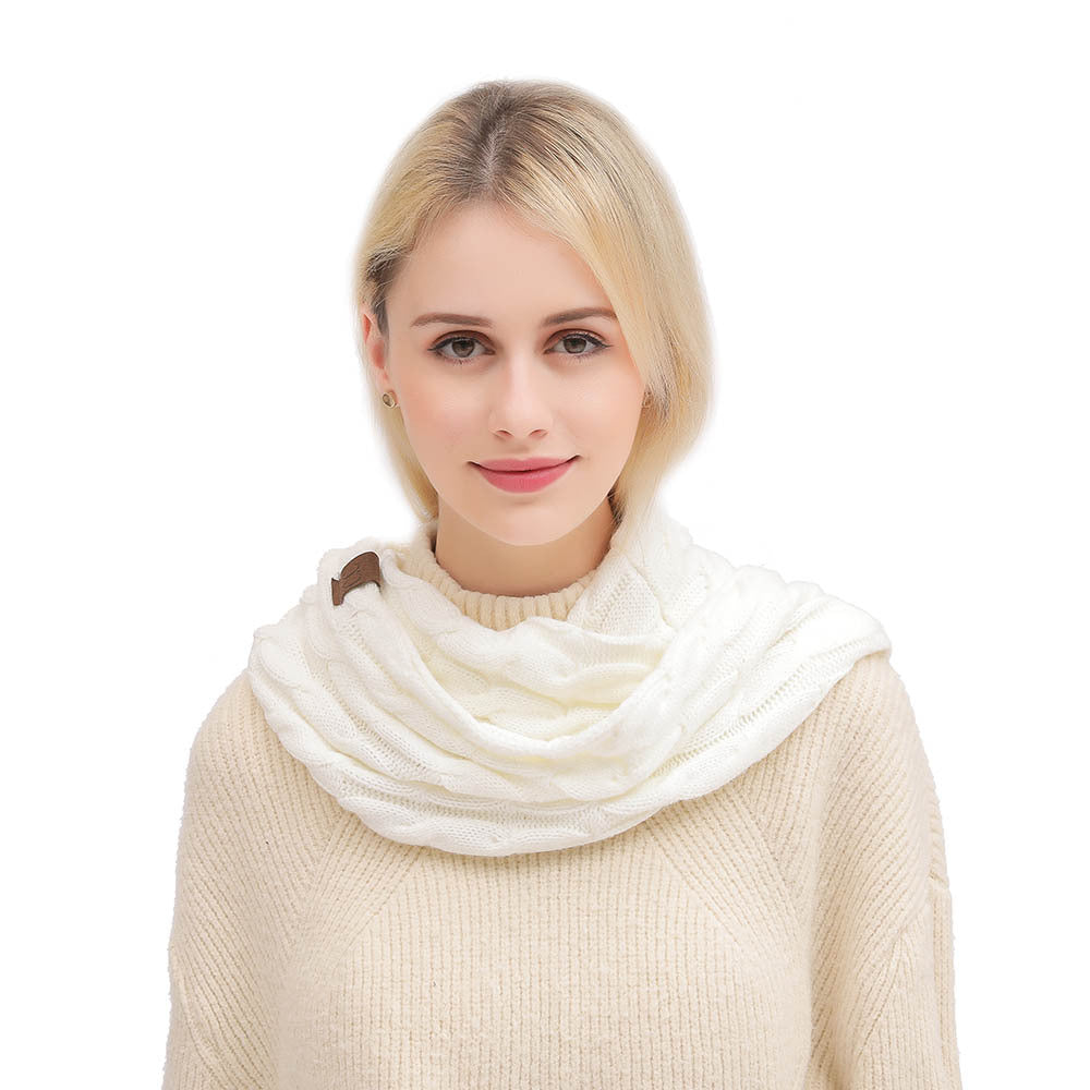 Cable Knit Infinity Scarf