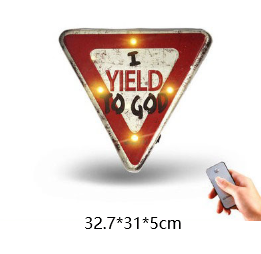 Retro Wrought Iron Remote Control LED Light