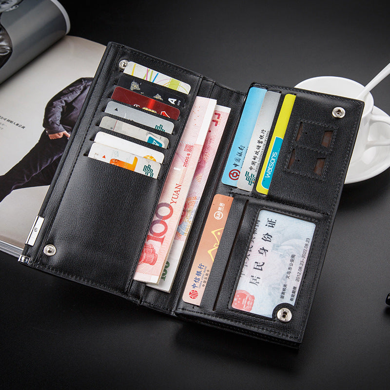 SWDVOGAN new men's wallet long purse multi-functional zipper handbag manufacturer direct sales
