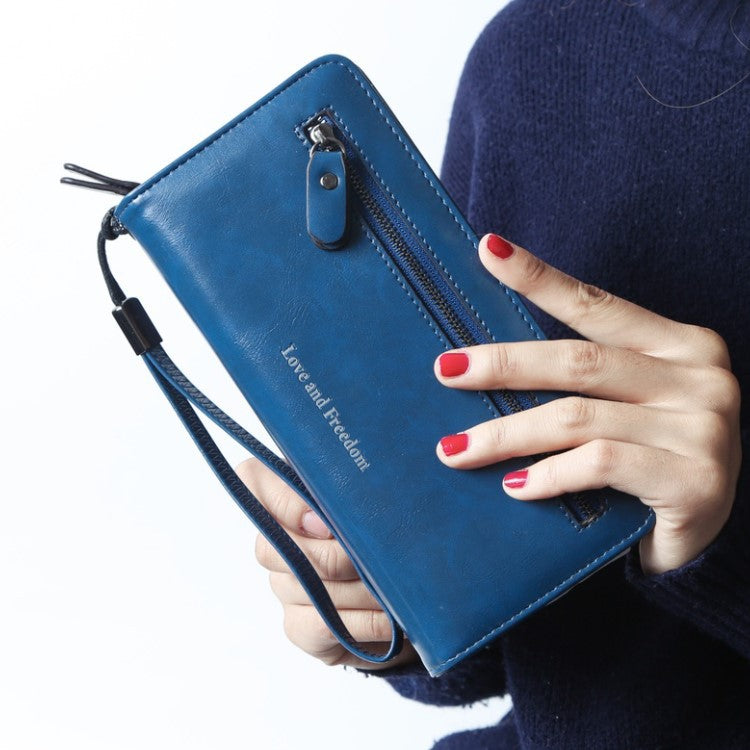 PU leather letter women Purse Long wallet