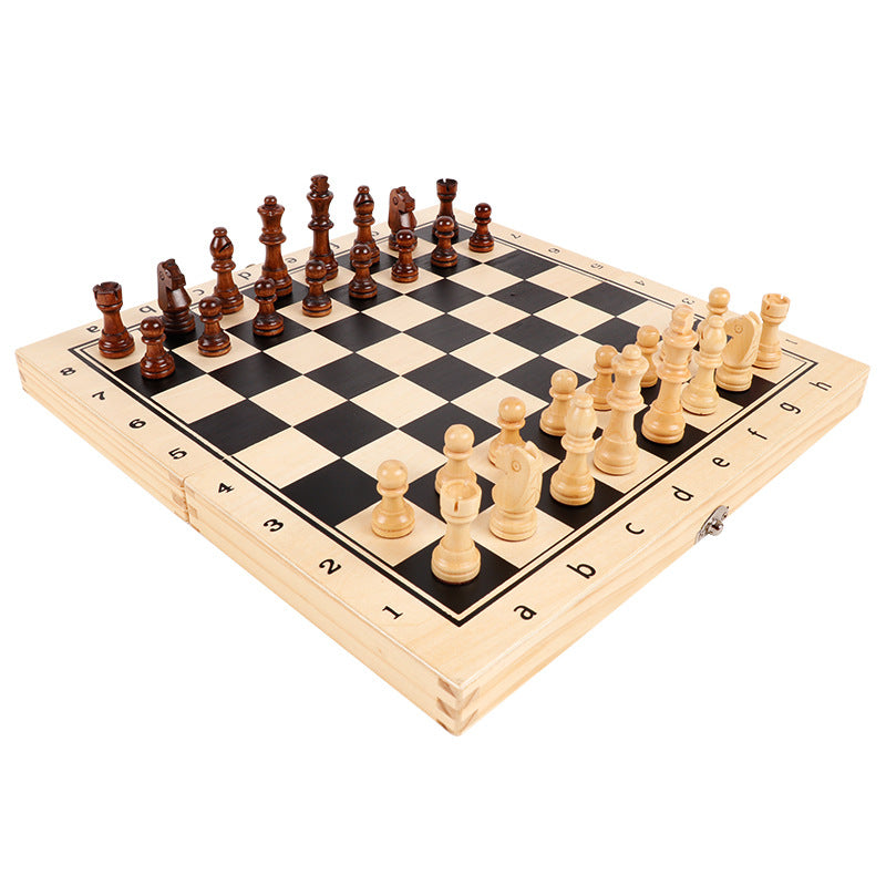 Magnetic chess set folding board board