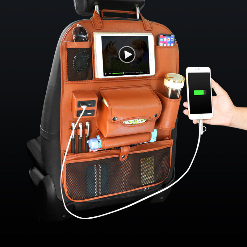 Car Backrest Storage Bag Multifunctional