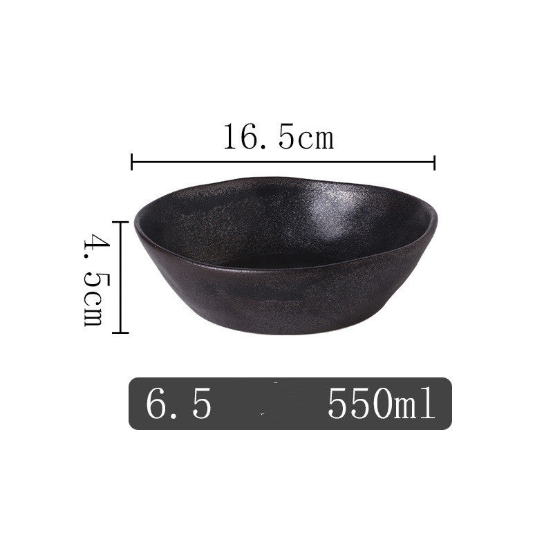 Kiln Into Ceramic Tableware Creative Hotel Steak Plate