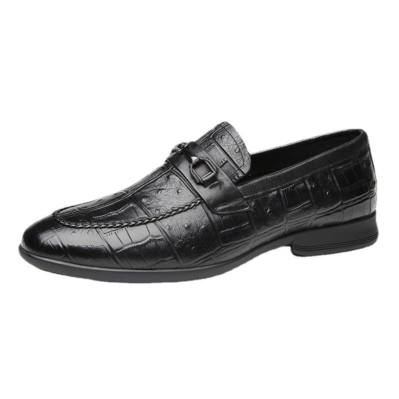 The First Layer Of Cow British Leather One-legged Loafers