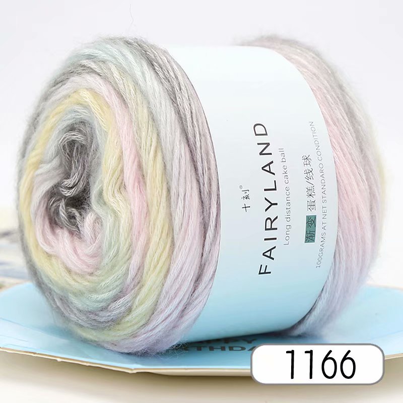 Gradient Cotton Thread Rainbow Hand Woven