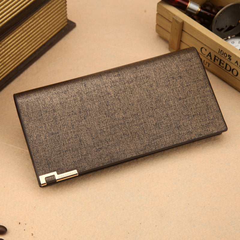 A high grade gold and sand purse for men's long wallet, purse, sands, commercial leisure leather goods wholesale