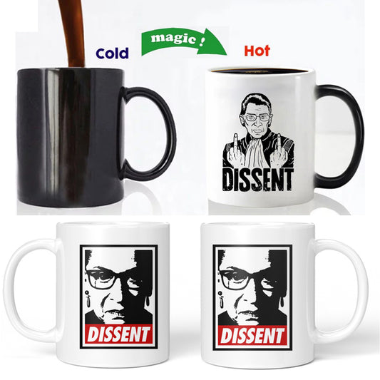 Color-changing Mark Ceramic Coffee White Water Cup