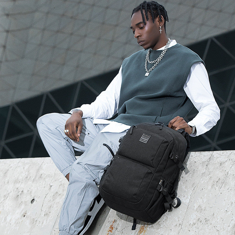 Men's Backpack Large Capacity Retro Leisure Travel Backpack