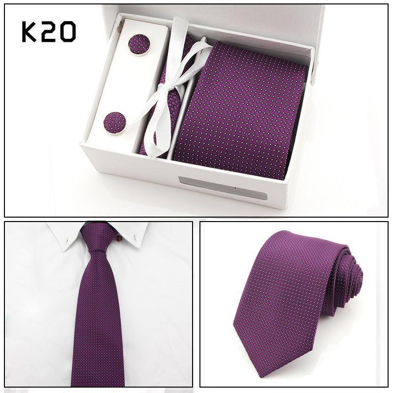 Six-piece men's formal tie