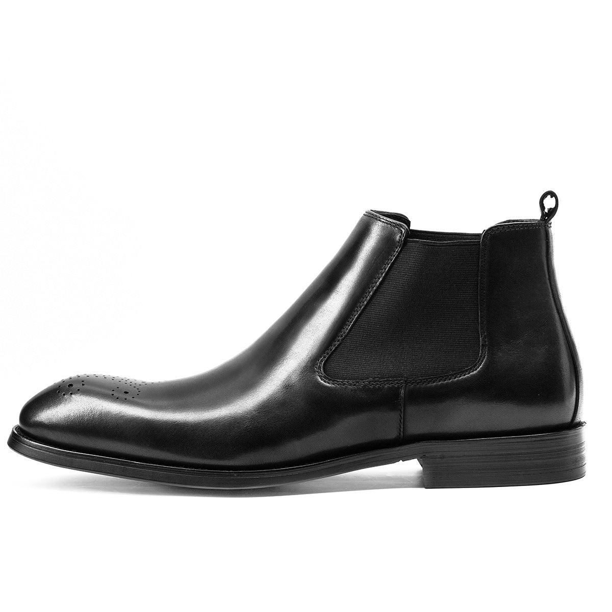 Martin Boots Men's High Top Shoes British Square Head Carved Boots