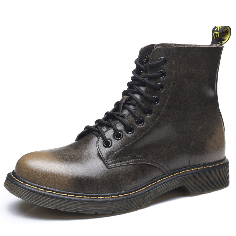 New winter men's boots and leather and velvet Martin BOOTS Mens Boots brand men's custom tooling