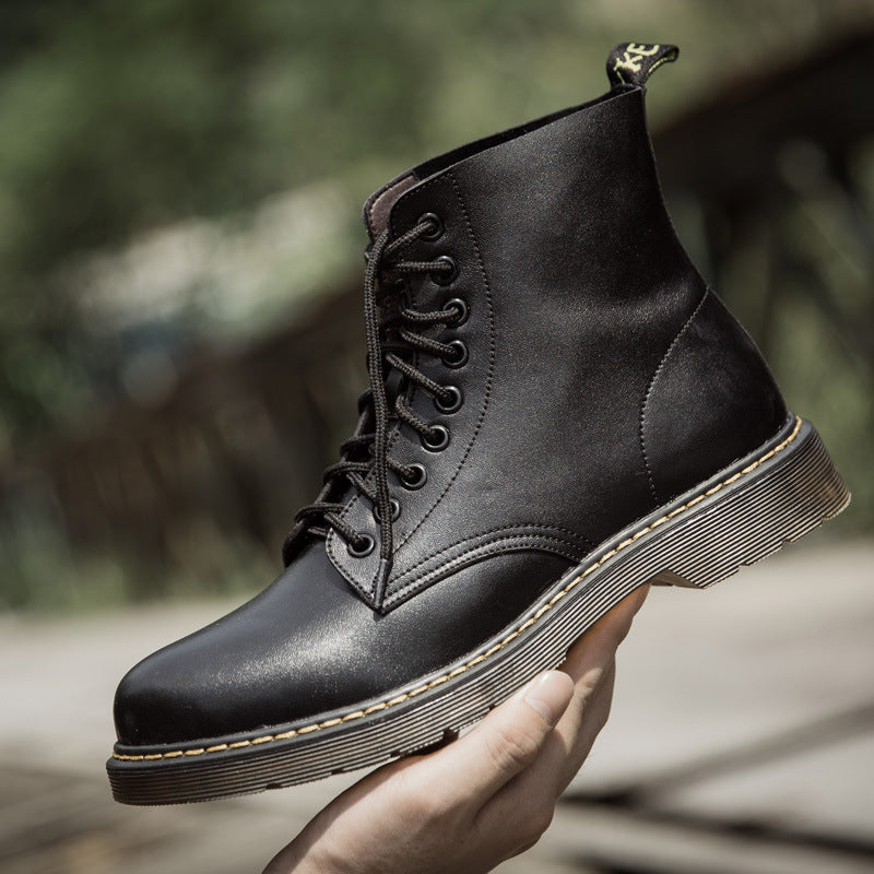 New winter men's boots and leather and velvet Martin BOOTS Mens Boots brand men's custom tooling