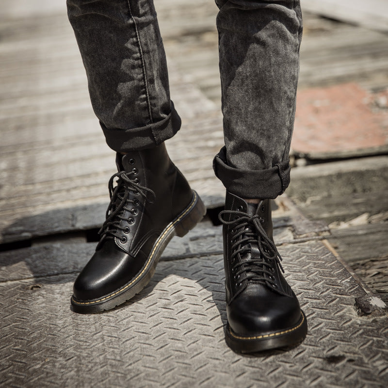 New winter men's boots and leather and velvet Martin BOOTS Mens Boots brand men's custom tooling