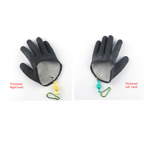 Fishing Catching Gloves with Magnet Release