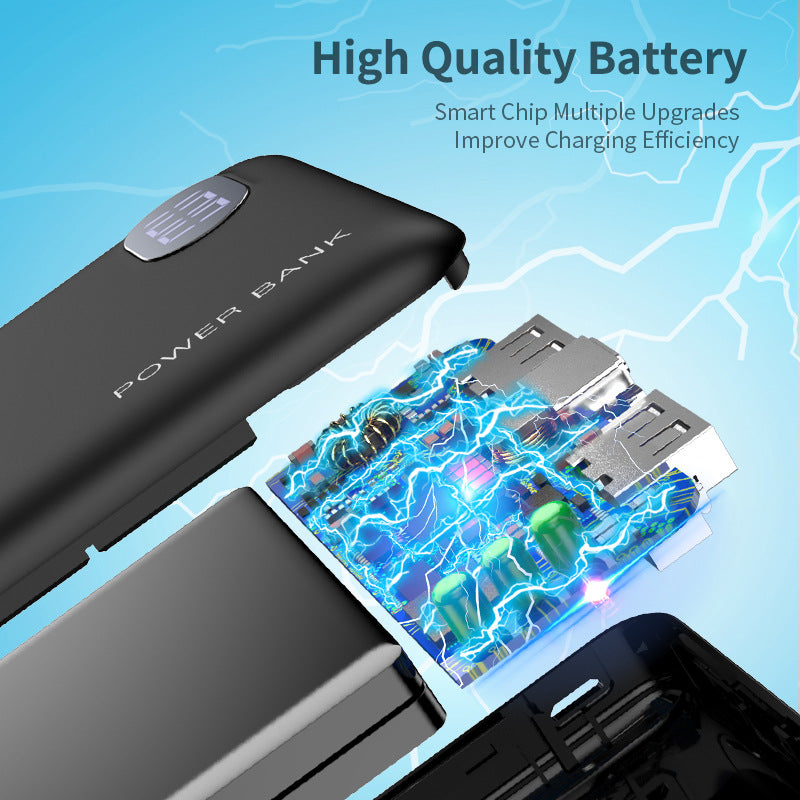 10000mAh USB Digital Display Power Bank
