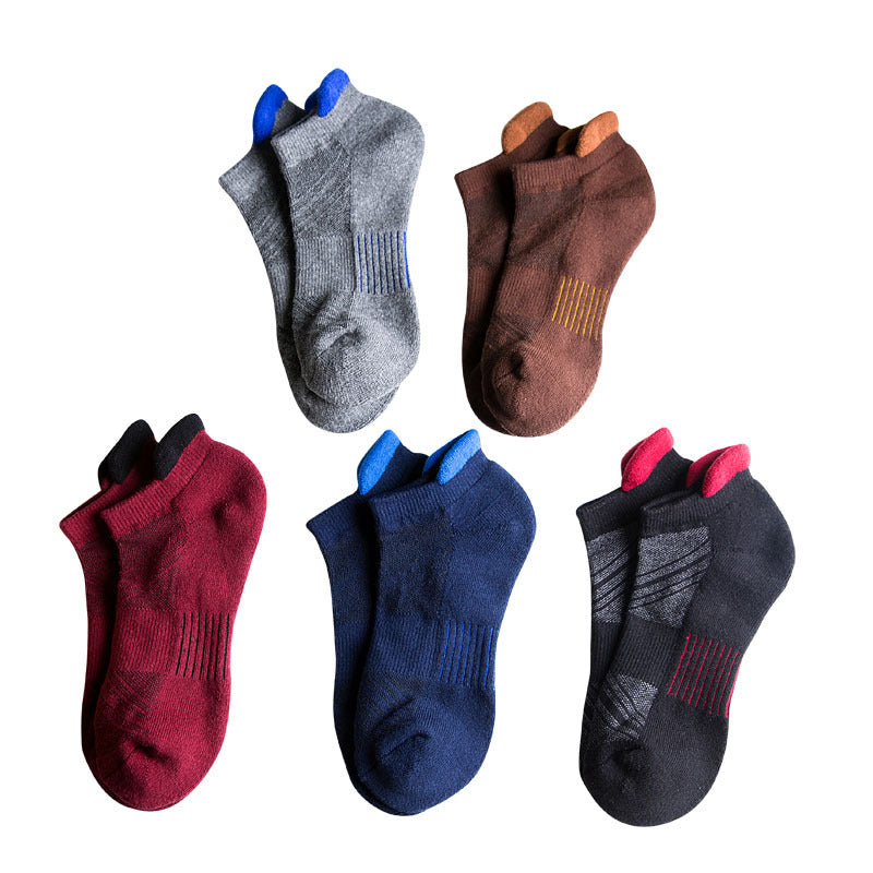 Towel bottom flower sports boat socks