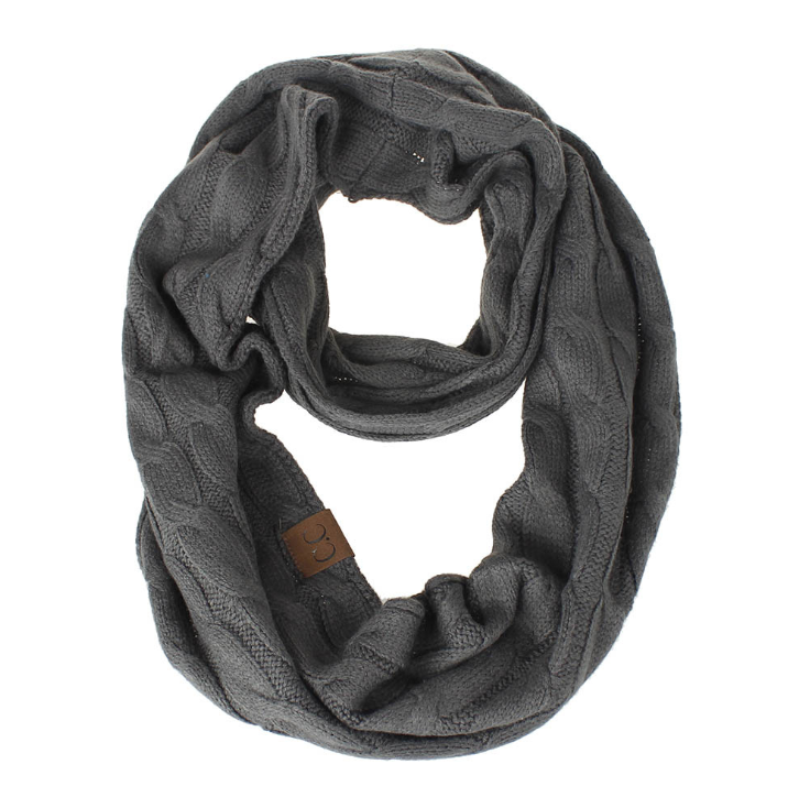 CC scarf wool knit bib winter collar