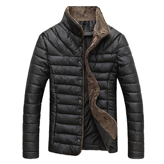 Winter Men Jacket Casual Slim Coats Solid Bomber Men Jackets