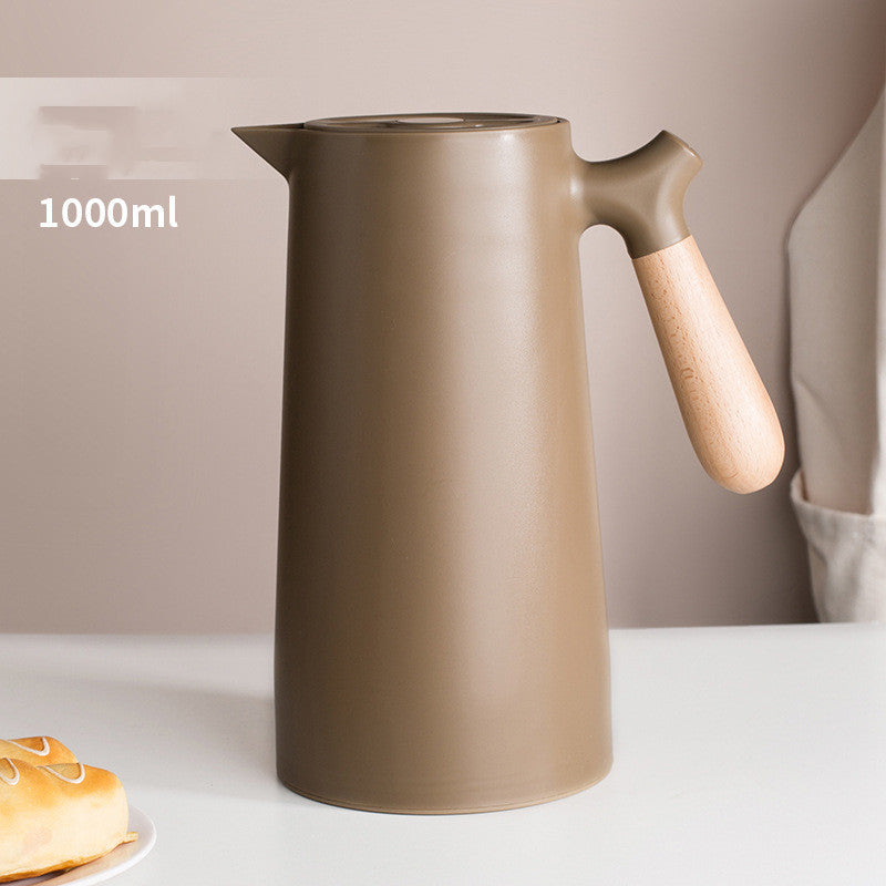 S\'Dream Nordic Wood Handle Large Capacity Household Hot Water Kettle Stainless Steel Small