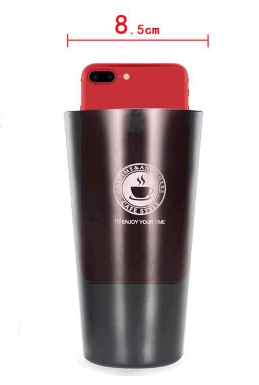 New coffee cup double layer 304 stainless steel stretch liner mug cup