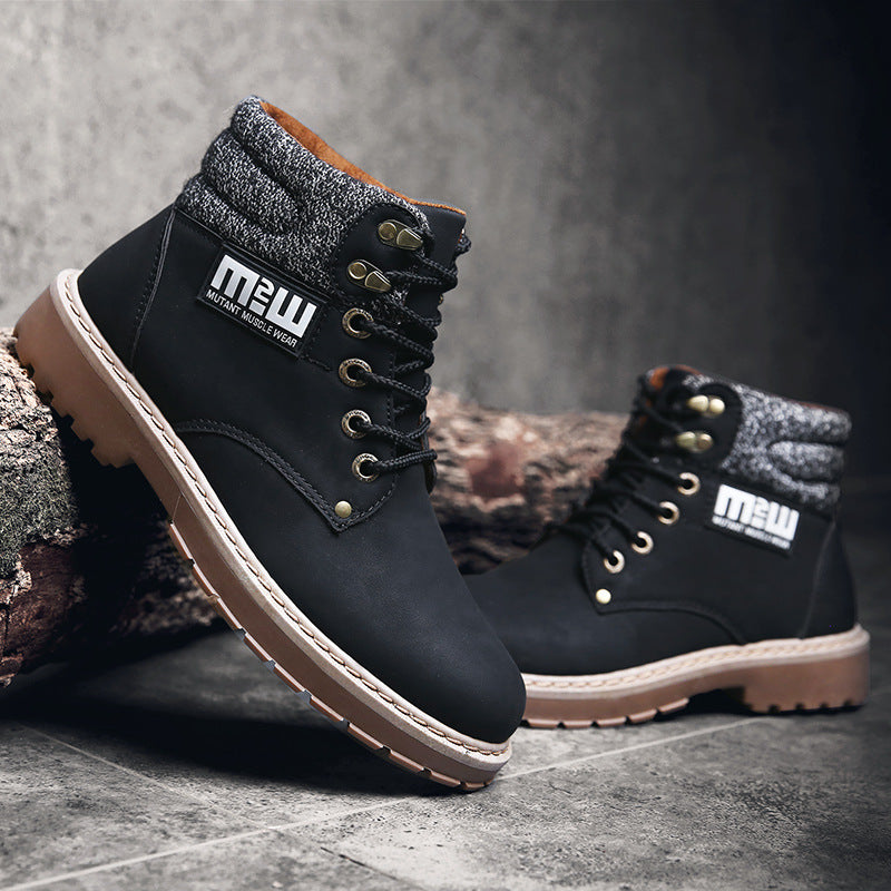 2021 new winter boots for men shoes boots Martin British high shoes fashion classic tooling shoes wholesale