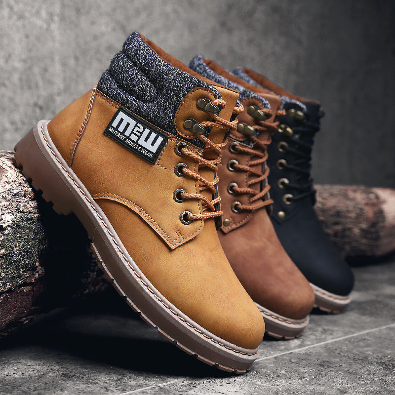 2021 new winter boots for men shoes boots Martin British high shoes fashion classic tooling shoes wholesale