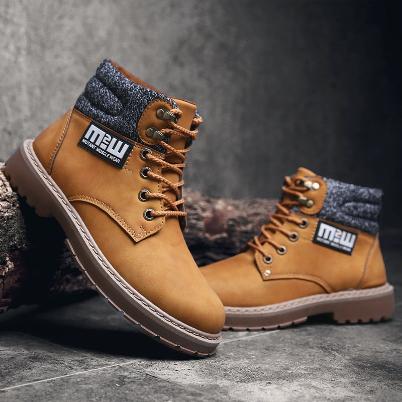2021 new winter boots for men shoes boots Martin British high shoes fashion classic tooling shoes wholesale