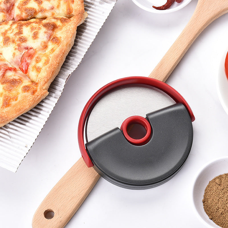 Round Handguard Roller Pizza Knife Pizza Flying Saucer Round Knife