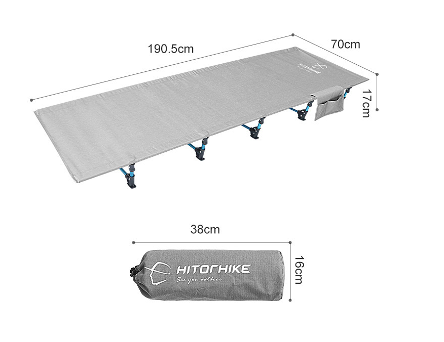 Outdoor Foldable Single Camp Bed Camping Portable
