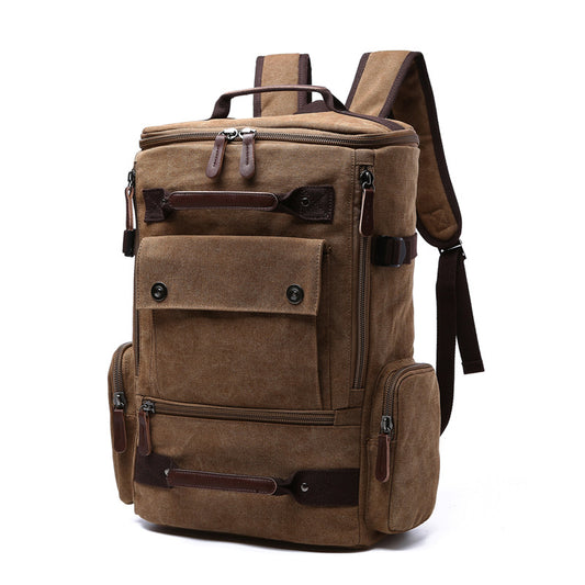 Men's Backpack Vintage Canvas Backpack Men's Travel Bags Large Capacity Backpack Laptop Backpack