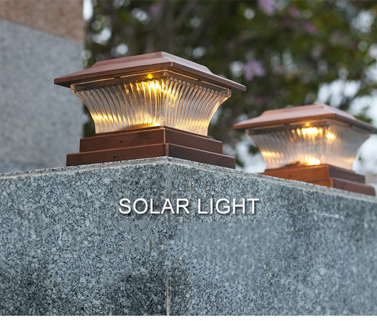Solar lamp Post Headlamp