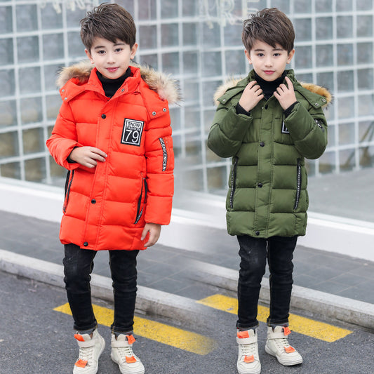 Children's warm down jacket