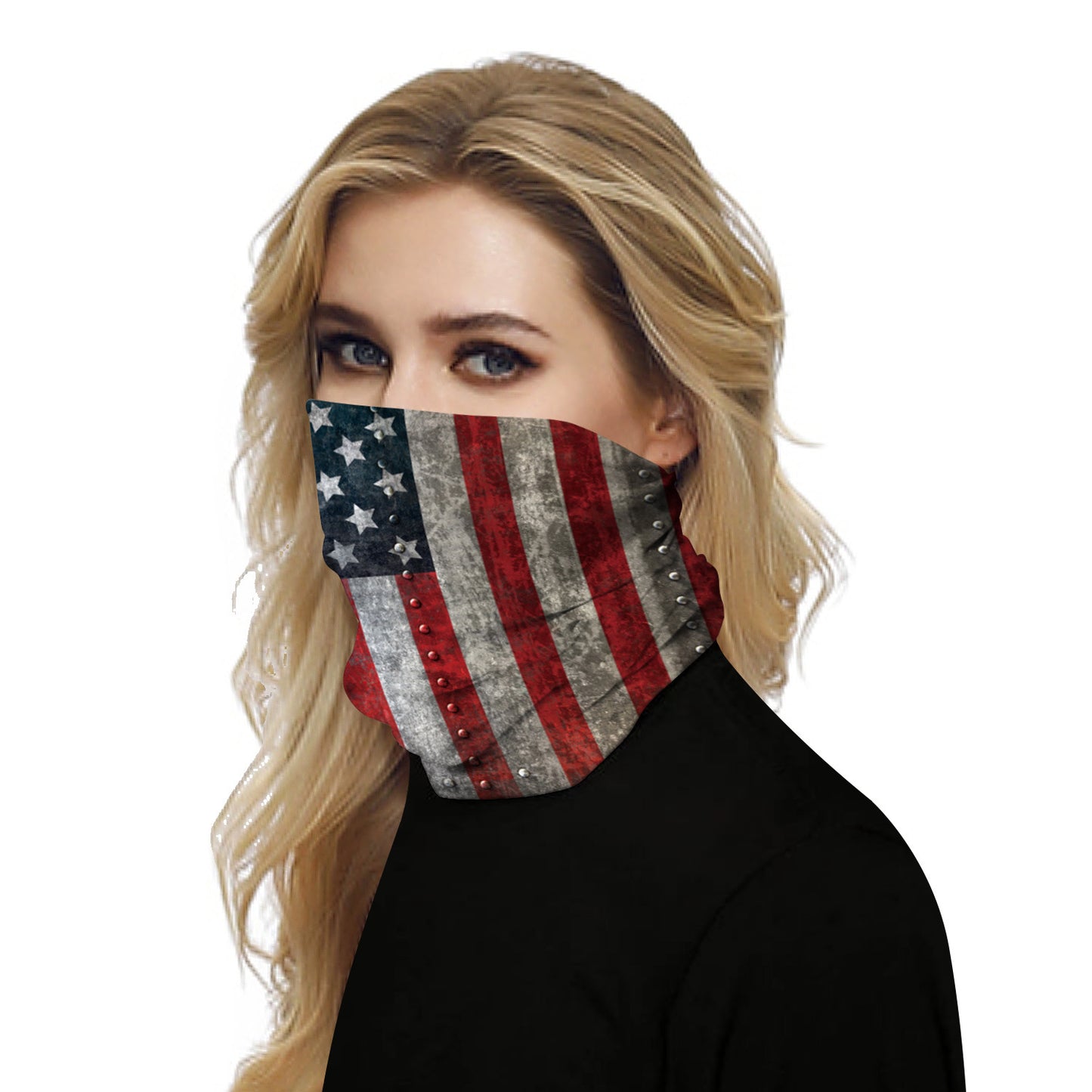 American flag digital printing multifunctional mask