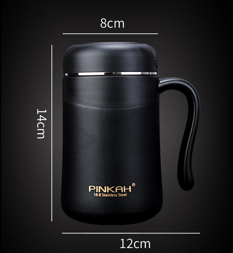 350ml Office Mug With Tea Drain Handle