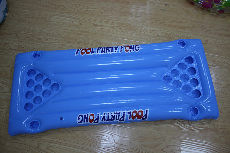 Inflatable floating row inflatable cup hole floating deck chair table tennis floating row
