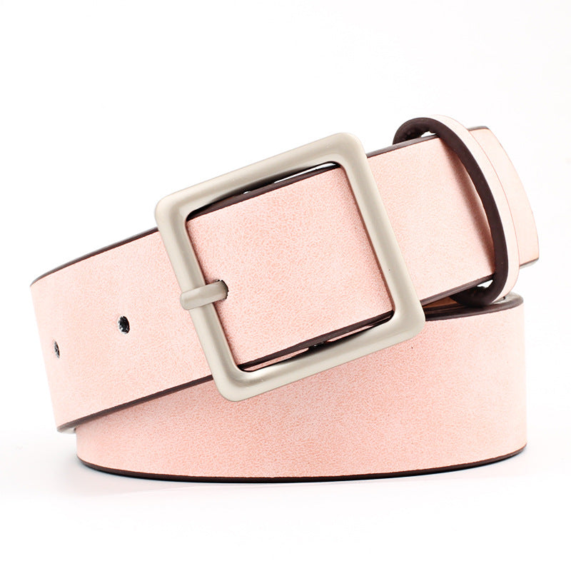 All-match Square Buckle Pu Fashion Trend Belt