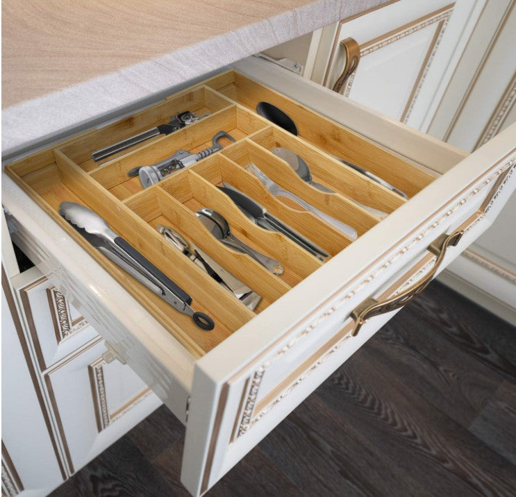 Drawer partition with groove
