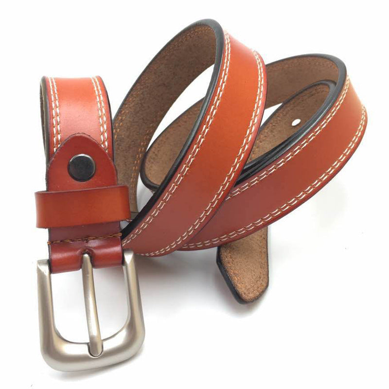 Car thread ladies belt belt cowhide needle